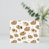 Schattig cavia's Briefkaart (Staand voorkant)