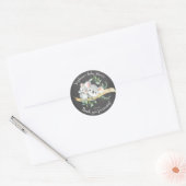 Schattig Chalkboard Koala Beer Baby shower Favor Ronde Sticker (Envelop)