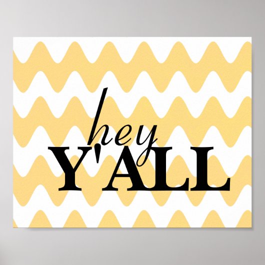 schattig chevron strepen patroon met tekst poster (Voorkant)