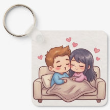 Schattig Chibi Anime Koppel Esthetiek