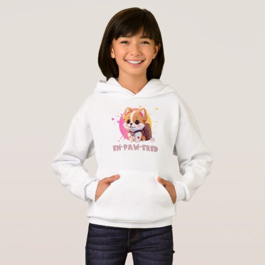 Schattig Chibi Kawaii Corgi Naam School Jaar op Te (Voorkant volledig)