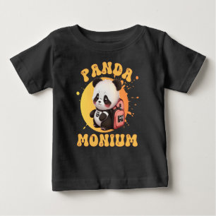Schattig Chibi Kawaii Panda Naam School Jaar Op Te