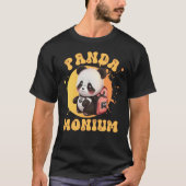 Schattig Chibi Kawaii Panda Naam School Jaar Op Te T-shirt (Voorkant)