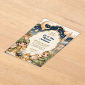 Schattig Chibi Kind Luxe Eid Al Adha Mubarak  Acryl Uitnodigingen (Laagn)