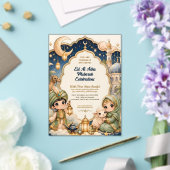 Schattig Chibi Kind Luxe Eid Al Adha Mubarak  Acryl Uitnodigingen (Insitu (Huwelijk))