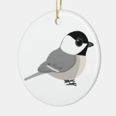 Schattig Chibi Mees Keramisch Ornament (Links)