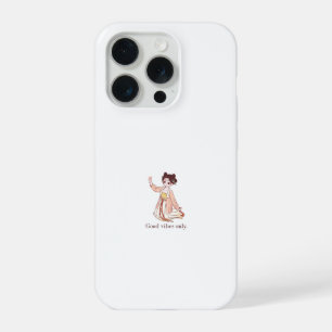 Schattig Chibi Traditioneel Anime Meisje Alleen Go iPhone 15 Pro Case