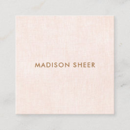 Schattig Chic Licht Roze Schoonheid Salon Vierkante Visitekaartje