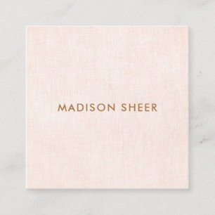 Schattig Chic Licht Roze Schoonheid Salon Vierkante Visitekaartje