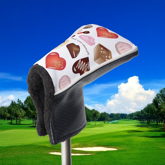 Schattig Chic Vrede Liefde Chocolade Snoep Hart Golfheadcover