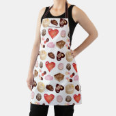 Schattig Chic Vrede Liefde Chocolade Snoep Hart Schort (Insitu)