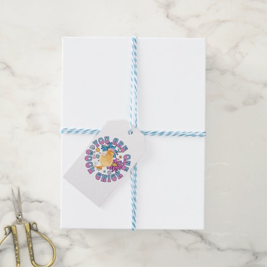 Schattig Chick - Je bent een Cool Chick Cadeaulabel (Met Touw)