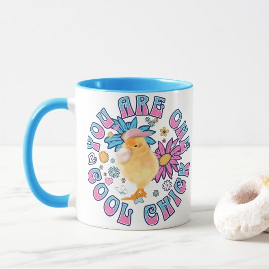 Schattig Chick - Je bent een Cool Chick Mok (Met donut)