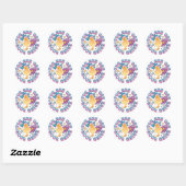Schattig Chick - Je bent een Cool Chick Ronde Sticker (Vel)