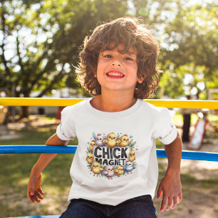Schattig chick magneet paaskip digitaal water kinder shirts