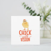 Schattig Chick Met Bril - Chick Met Visie (Staand voorkant)