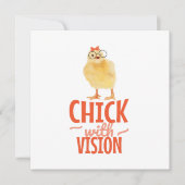 Schattig Chick Met Bril - Chick Met Visie (Voorkant)