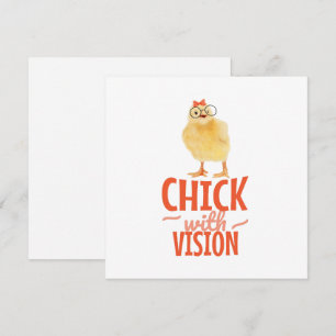 Schattig Chick Met Bril - Chick Met Visie