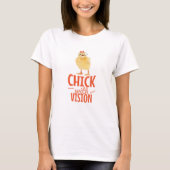 Schattig Chick Met Bril - Chick Met Visie T-shirt (Voorkant)