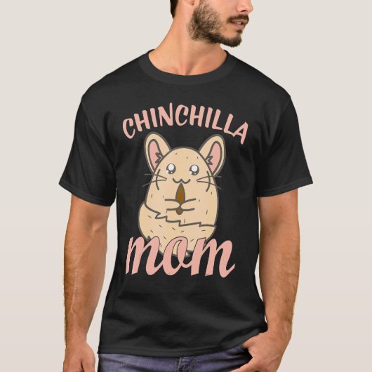 Schattig Chinchilla Moeder Design T-shirt (Voorkant)