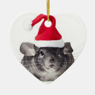Schattig Chinchilla Santa Model Keramisch Ornament
