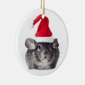 Schattig Chinchilla Santa Model Keramisch Ornament (Rechts)