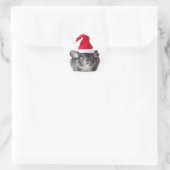 Schattig Chinchilla Santa Model Ronde Sticker (Tas)