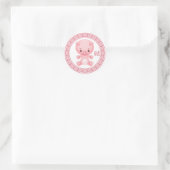 Schattig Chinees Jaar van het Varken Ronde Sticker (Tas)