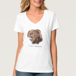 schattig chocolade bruin puppy labrador grappige h t-shirt