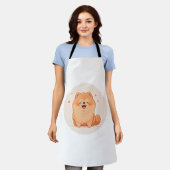 Schattig Chow Chow Classic T-shirt (2) Schort (Gedragen)