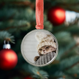 Schattig Christmas Kitten Ornament