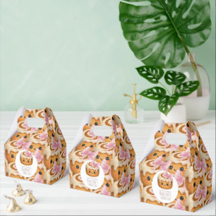 Schattig Cinnamon Roll Bun Meisje Verjaardagsfeest Bedankdoosjes