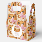 Schattig Cinnamon Roll Bun Meisje Verjaardagsfeest Bedankdoosjes (Geopend)