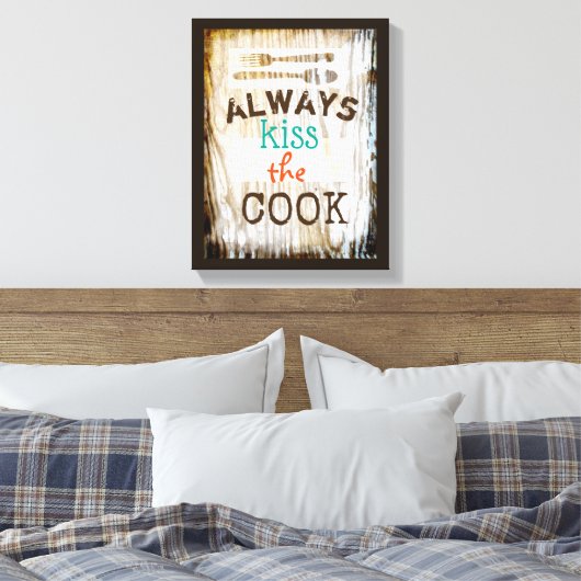 schattig citaat uit bekapte canvas keukenkunst (Insitu (Slaapkamer))