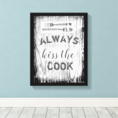 schattig citaat uit bekapte canvas keukenkunst (Insitu (Houten vloer))