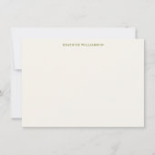 Schattig citroenfruit watercolorpatroon gepersonal notitiekaartje (Voorkant)