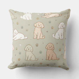 Schattig Cockapoo Patroon | Hond Liefhebber Kussen