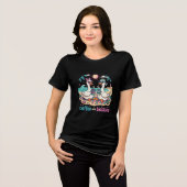 Schattig Coffee Besties Strand Eenden T-Shirt (Voorkant volledig)