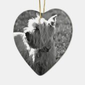Schattig Collectie Westie Terrier Keramisch Ornament (Links)