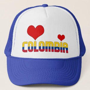 Schattig Colombia Vlaggenharten Trucker Pet