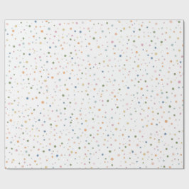 Schattig Confetti Patroon | Speelse Gepersonalisee Cadeaupapier