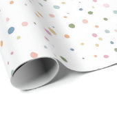 Schattig Confetti Patroon | Speelse Gepersonalisee Cadeaupapier (Rol Hoek)
