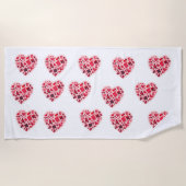 Schattig Confetti Patroon | Speelse Gepersonalisee Strandlaken (Voorkant)