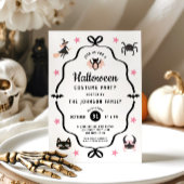 Schattig Coquette Halloween Kostuumfeest Kaart