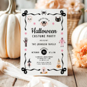 Schattig Coquette Halloween Kostuumfeest Kaart