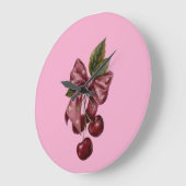 Schattig Coquette Kersslinger Roze Esthetisch Grote Klok (Hoek)