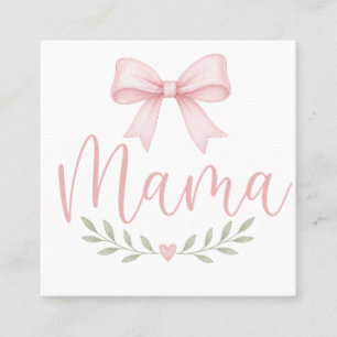 Schattig Coquette Mama Esthetisch Ontwerp voor Moe Vierkante Visitekaartje