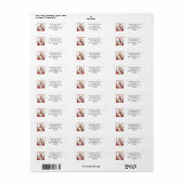 Schattig Corgie Kerst Retouradres Etiket (Full Sheet)