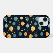Schattig Cosmos Patroon iPhone 15 Case (Achterkant horizontaal)