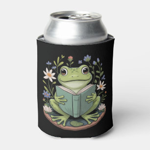 Schattig Cottagecore Bloem Frog Esthetische Natuur Blikjeskoeler